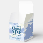 Moderne Texturwolke Neun Brautparty Chic Geschenkschachtel (Geöffnet)