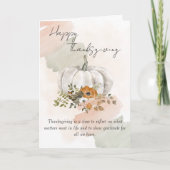 Moderne Thanksgiving Karte (Vorderseite)