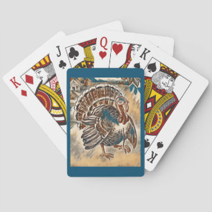 Moderne Thanksgiving Truthahn Spielkarten