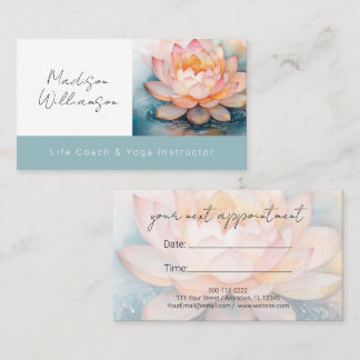 Moderne Therapeutin Spa Yoga Lotosblume Termin