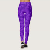 Moderne Tier Leopard Lila Glitter Leggings (Rückseite)