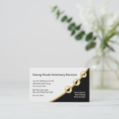 Moderne tierärztliche Dienstleistungen Visitenkarte (Stehend Vorderseite)