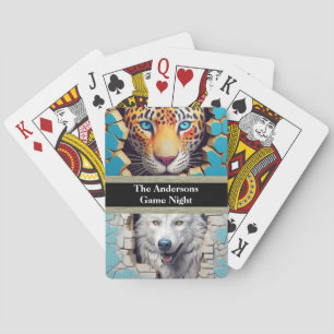 Moderne Tiere anpassbar Spielkarten