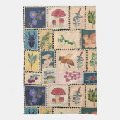 Moderne Tiere aus der Mitte des Jahrhunderts und b Geschirrtuch (Vertikal)