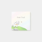 Moderne Tierkuh Kids Rainbow Post-it Klebezettel (Vorderseite)