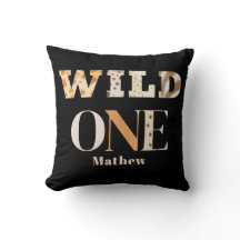 Moderne Tierprint-Wild-One-Safari-Erstgeburtstag