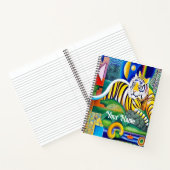 Moderne Tiger Art - Augenblick Notizblock (Innenseite)