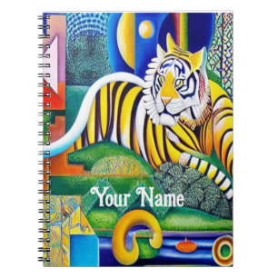 Moderne Tiger Art - Augenblick Notizblock