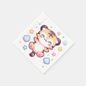 Moderne Tiger Baby-Dusche Serviette (Ecke)