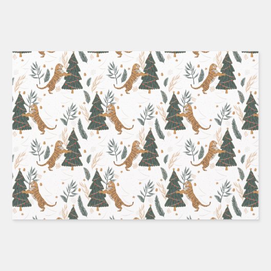 Moderne Tiger Blätter Urlaub (Vorderseite)