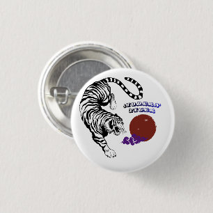 Moderne Tiger-Grafik Button