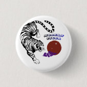 Moderne Tiger-Grafik Button (Vorderseite)