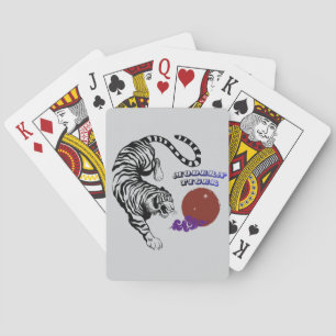 Moderne Tiger-Grafik-Kunst Spielkarten