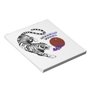 Moderne Tiger-Grafik Notizblock