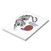 Moderne Tiger-Grafik Notizblock (Rotiert)