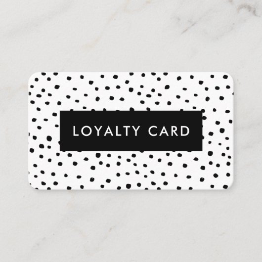 Moderne Tintenpatronen Gemustert Treuekarte (Vorderseite)