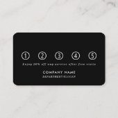 Moderne Tintenpatronen Gemustert Treuekarte (Rückseite)