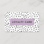 Moderne Tintenpatronen Gemustert Treuekarte (Vorderseite)