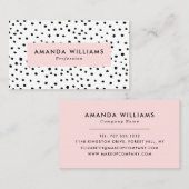 Moderne Tintenpatronen Gemustert Visitenkarte (Vorne/Hinten)