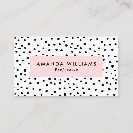 Moderne Tintenpatronen Gemustert Visitenkarte (Vorderseite)