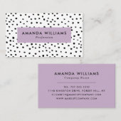 Moderne Tintenpatronen Gemustert Visitenkarte (Vorne/Hinten)