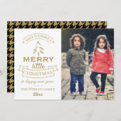 Moderne Tips // Foto Feiertagskarte (Vorne/Hinten)