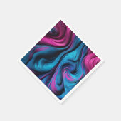 Moderne Tischdekoration Blau und Rosa Serviette (Ecke)