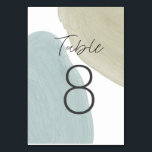 Moderne Tischkarte Tischnummer<br><div class="desc">Unsere moderne Kollektion bietet schöne Aquarellpinsel in aquamarinem, staubigen Rot und dunklem Gold. Mit seiner luftigen Textur für Hintergrund und modernem, maßgeschneidertem Drehbuch und Layout ist diese Kollektion ein Hauch von frischer Luft und wird sicher mit Eleganz arbeiten. Die Farben ergänzen sich wunderbar und Sie können zwischen verschiedenen Kombinationen wählen,...</div>