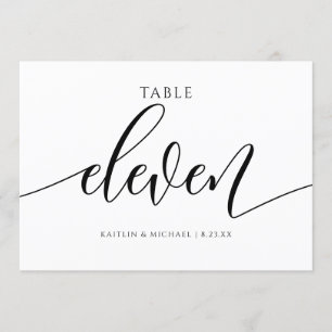 Moderne Tischkarten für Hochzeiten - Kalligrafie - Einladung
