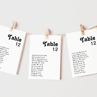 Moderne Tischnummer der Retroschrift