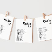 Moderne Tischnummer der Retroschrift