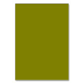 Moderne Tischnummer für einfache Olive Green Weddi (Rückseite)