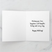 Moderne Tochter 16. Geburtstag Groß Karte (Innenseite)