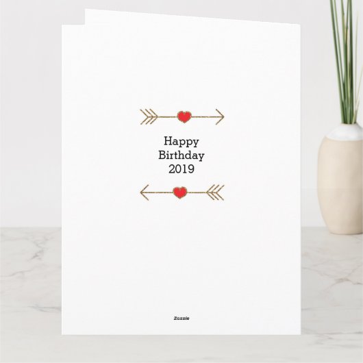 Moderne Tochter 16. Geburtstag Groß Karte (Rückseite)