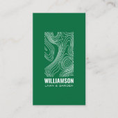 Moderne Topografie Landschaftsgestaltung Grüne Ras Visitenkarte (Vorderseite)