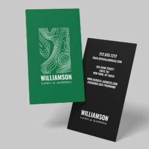 Moderne Topografie Landschaftsgestaltung Grüne Ras Visitenkarte