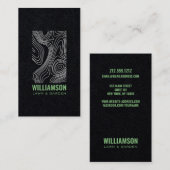 Moderne Topographie Landschaftsbild Rasenpflege Sc Visitenkarte (Vorne/Hinten)