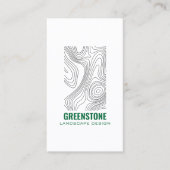 Moderne Topographie Landschaftsdesign Visitenkarte (Vorderseite)
