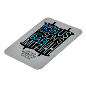 Moderne Torah Gray Bar Mitzvah Save the Date Magnet (Linke Seite)
