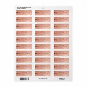 Moderne Toskana-Roségold- und rote editierbare (Vorne)