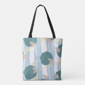 Moderne Tote Bag X's and O's Brush Strokes Tasche (Rückseite)