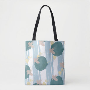 Moderne Tote Bag X's und O's Pinselstriche Tasche