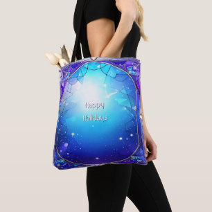 Moderne Tote-Tasche mit Buntglas-Muster Tasche