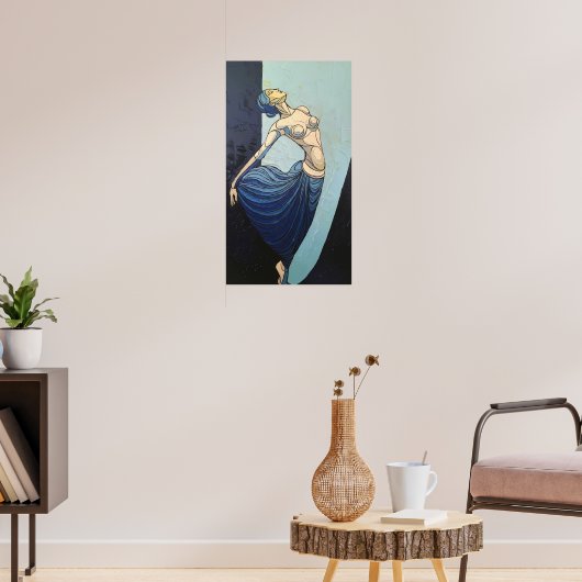 Moderne Tradition: Eleganz in jedem Schlaganfall Poster (Wohnzimmer 3)
