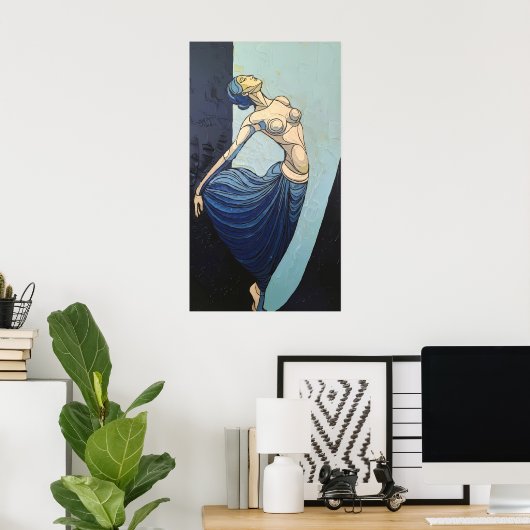 Moderne Tradition: Eleganz in jedem Schlaganfall Poster (Heimbüro)