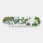 Moderne traditionelle chinesische Naturszene Graph Skateboard (Horizontal)
