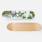 Moderne traditionelle chinesische Naturszene Graph Skateboard (Horizontal)