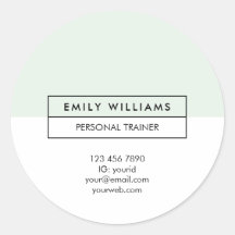 Moderne Trainer sauberes Layout Pastell grüne Werb