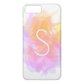 Moderne transparente Ebenen/Magenta Rosa Gelb Case-Mate iPhone Hülle (Rückseite)