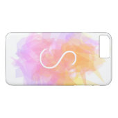 Moderne transparente Ebenen/Magenta Rosa Gelb Case-Mate iPhone Hülle (Rückseite (Horizontal))